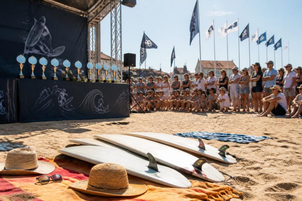 découvrez les performances des meilleurs surfeurs lors de la 61e édition des championnats de france dans les landes, où les têtes d'affiche ont illuminé les vagues.