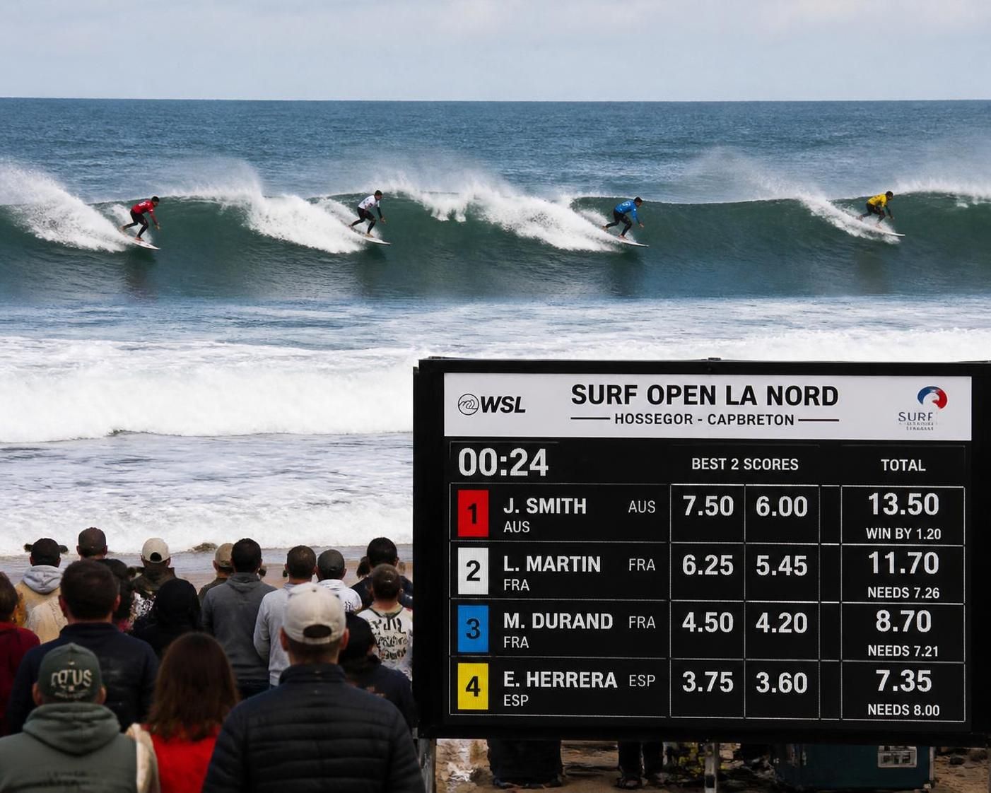 découvrez comment interpréter les scores et les séries dans un contest de surf pour mieux apprécier la compétition et suivre vos surfeurs favoris.